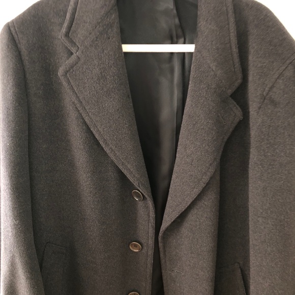 Canali Wool and Classic Fit Overcoat - Picture 4 of 6